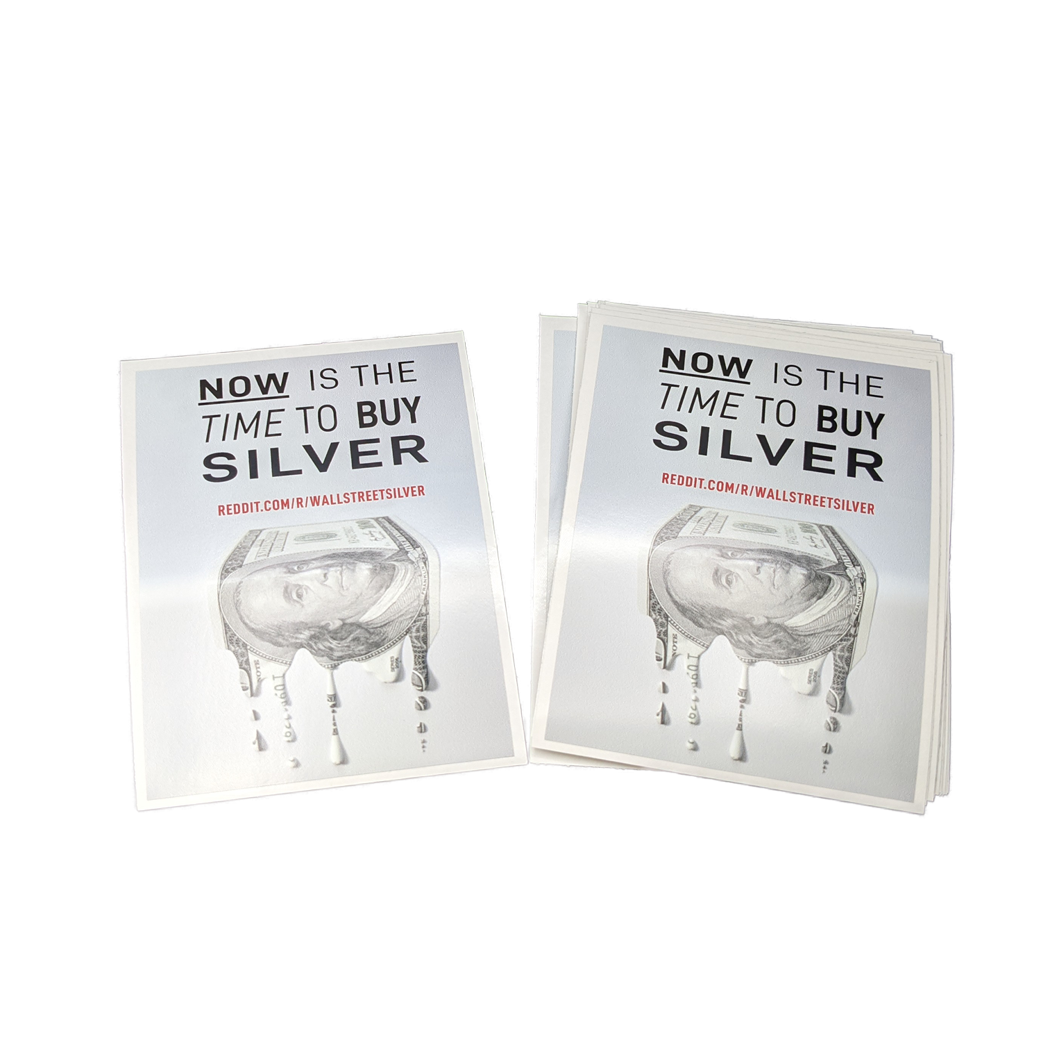 Melting USD - Buy Silver Sticker