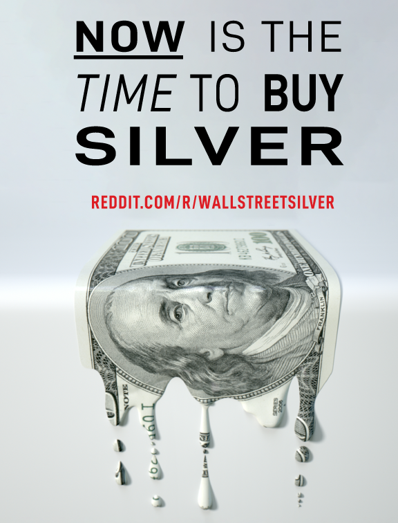 Melting USD - Buy Silver Sticker