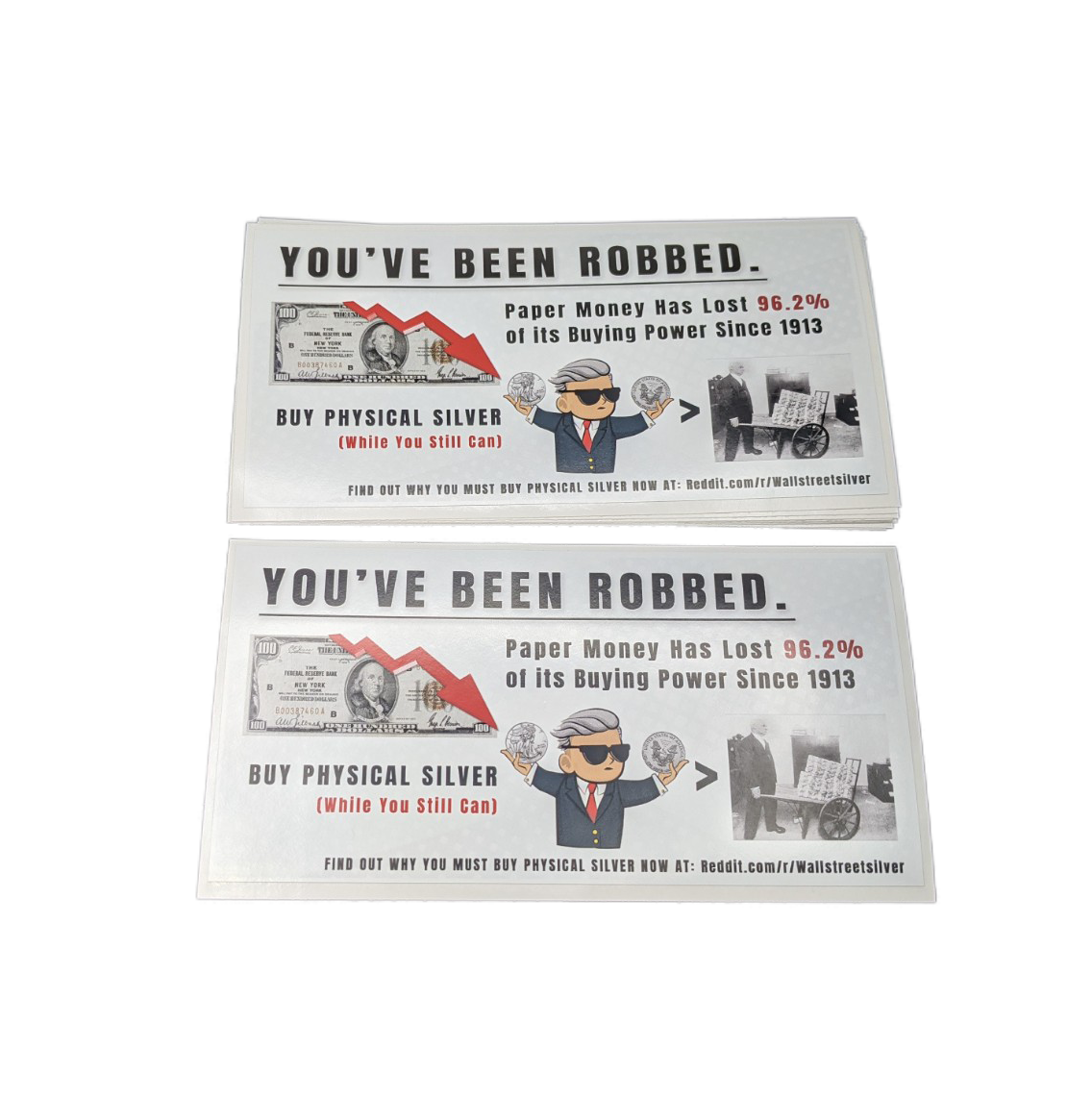 You've Been Robbed - USA Sticker