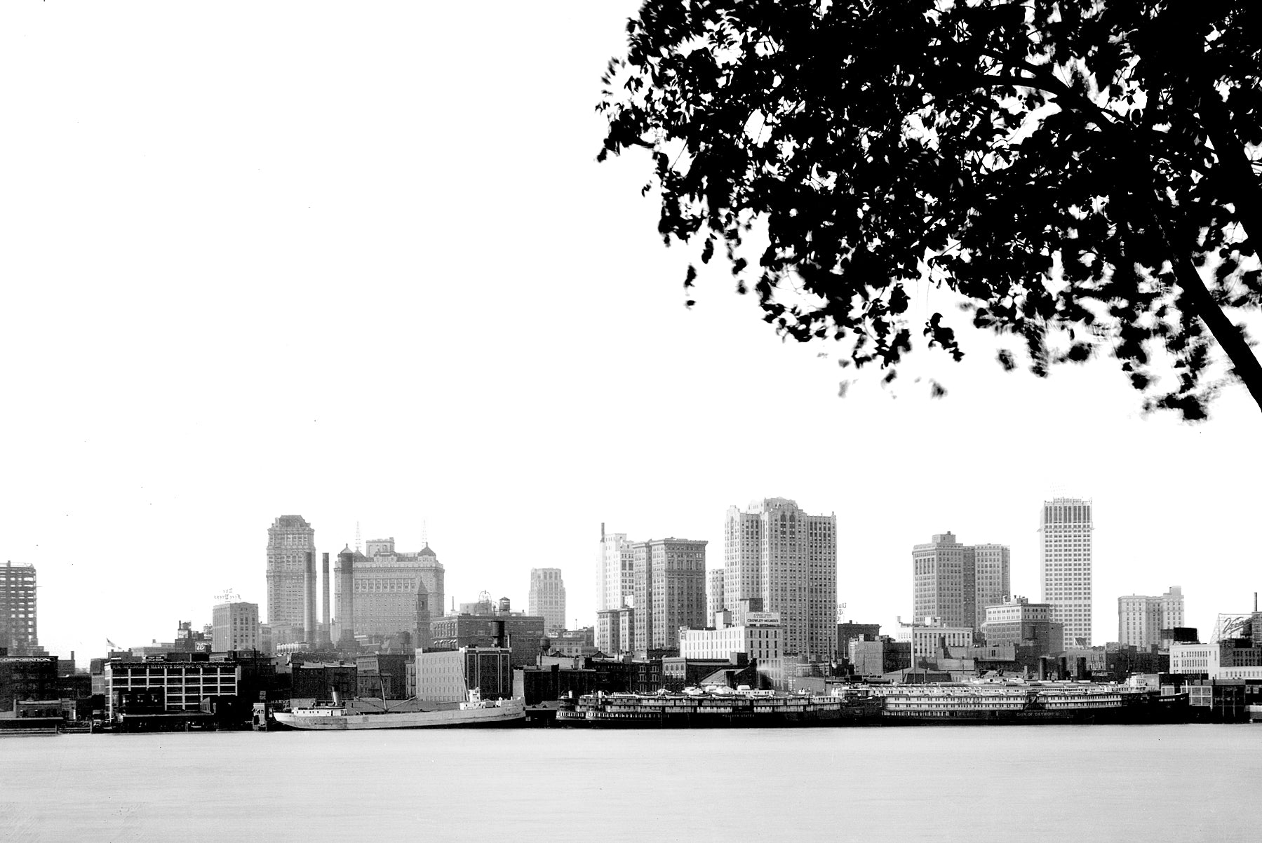 Looking at Detroit from Windsor (1930)