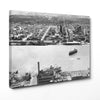 Windsor Skyline From The Guardian Building in Detroit (1935) - Canvas Print - Windsor Prints