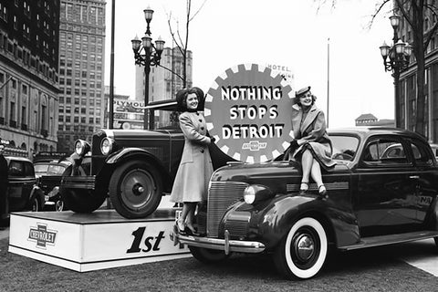 Nothing Stops Detroit Sign (1940's)