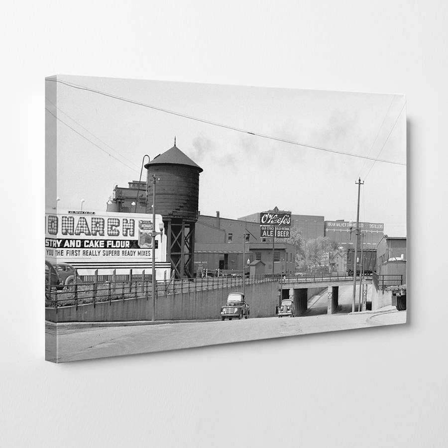 Drouillard Road Underpass (1950) - Ford City - Windsor Prints