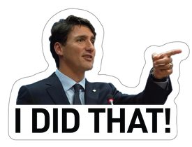 Trudeau - I Did That Sticker