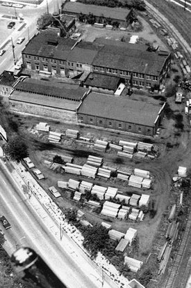 Aerial of Walkerville Lumber - Walkerville