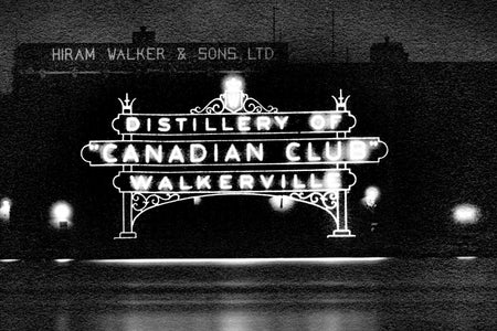 Canadian Club Sign on the River - Walkerville