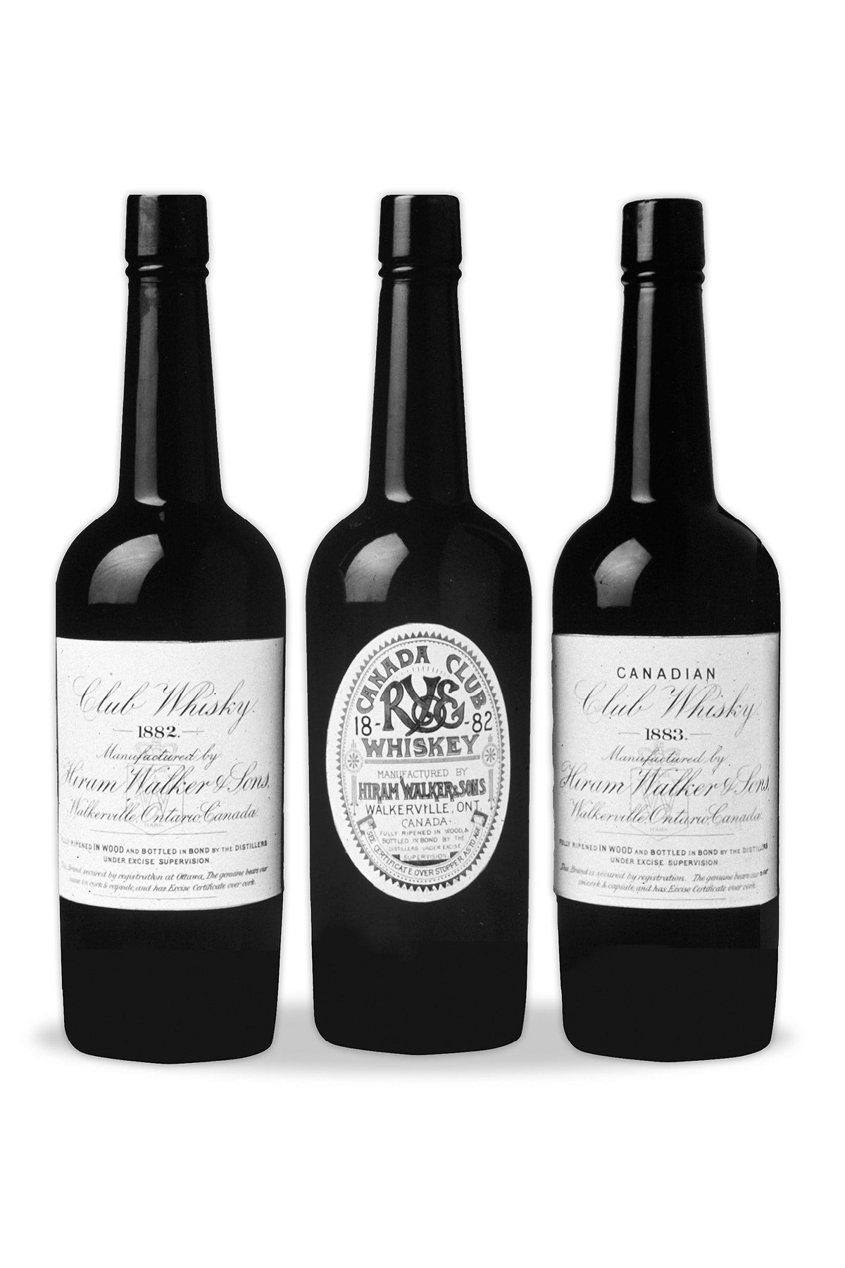 Canadian Club Vintage Bottles (1882) - Walkerville