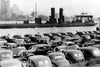 Chrysler Cars Lined Up on Riverfront (1920)- Ford City