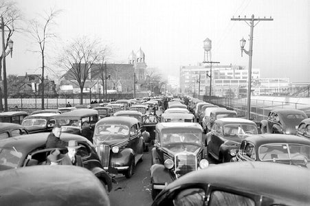 Ford Blockade Strike Drouillard Road (1945) - Ford City