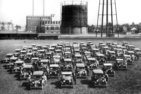 Image of Ford Cars Lined Up - Ford City