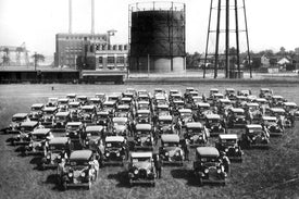 Ford Cars Lined Up - Ford City