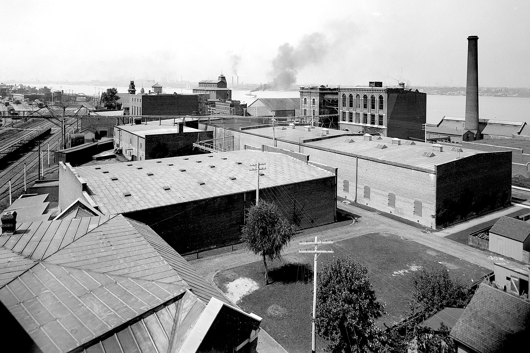 Hiram Walker Distillery & Windsor Riverfront (1899) - Walkerville