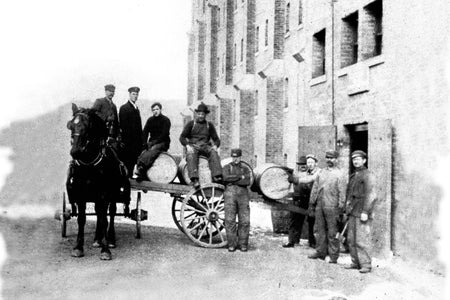 Loading Up Whisky Barrels (1870) - Walkerville