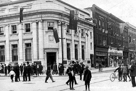 Ouellette Avenue & Riverside Drive Dominion Bank (1910) - Downtown Windsor