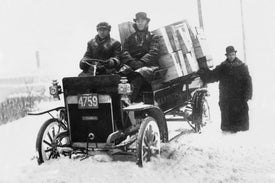 Truck Stuck in Snow with Whisky Load - Walkerville