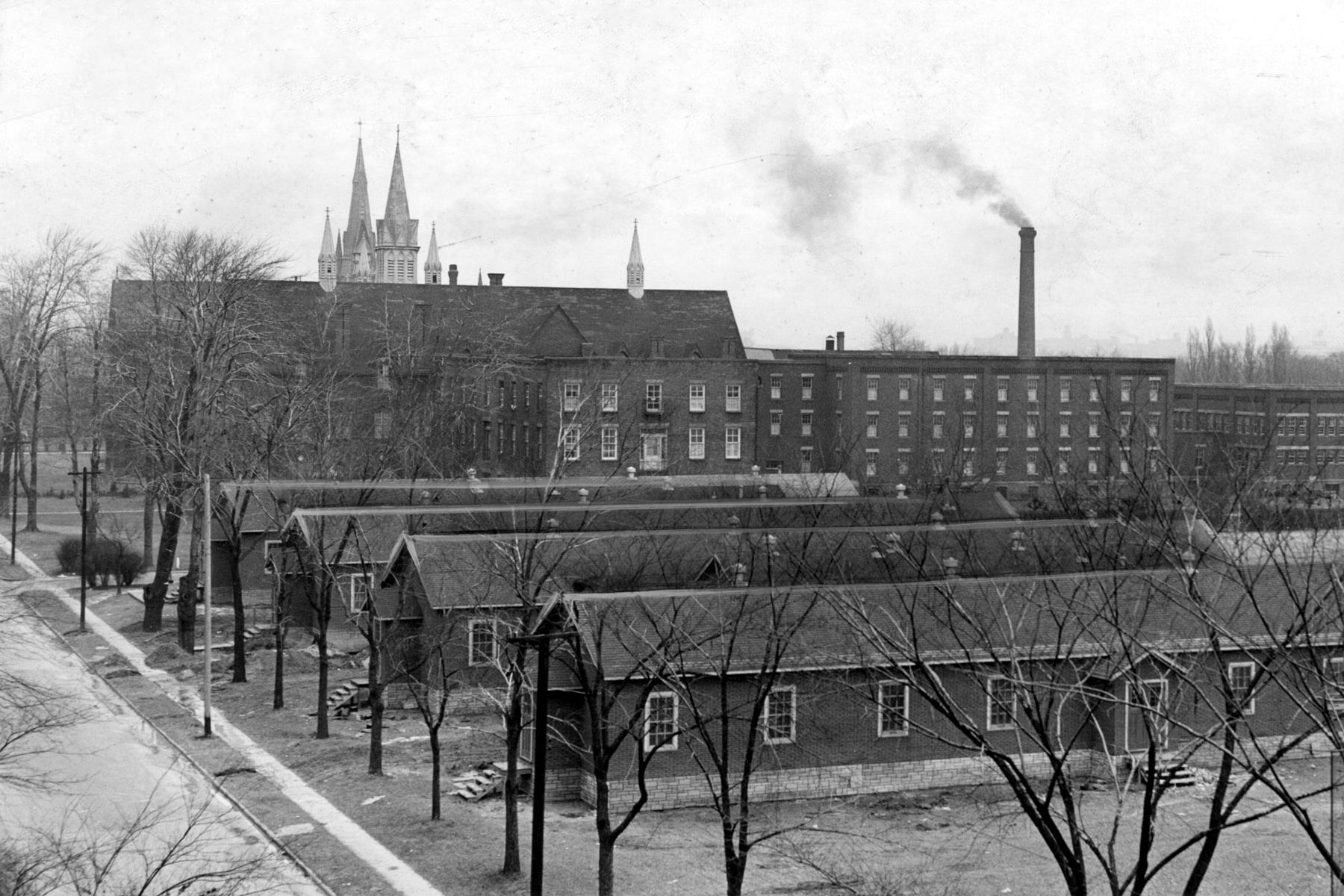 Army Barracks at Assumption College (1945)