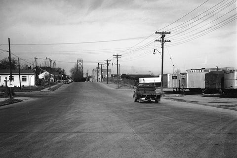 Huron Line Approaching the Ambassador Bridge (1956)