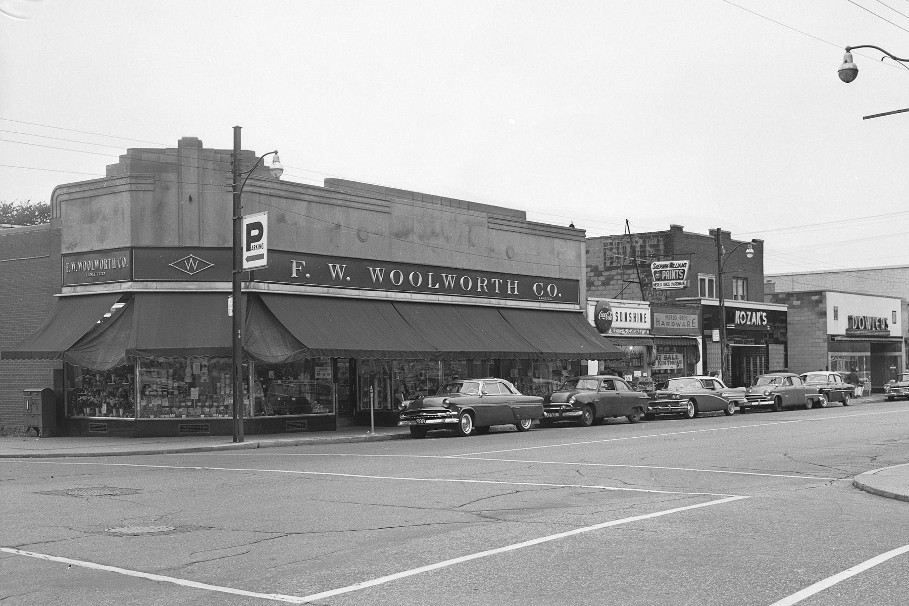 Woolworth Co on Ottawa St (1956)